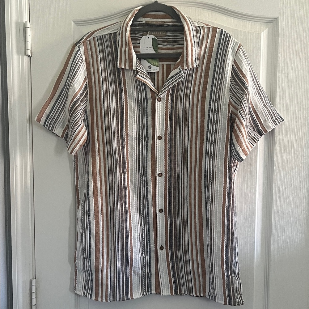 Striped Short Sleeve Men's Shirt